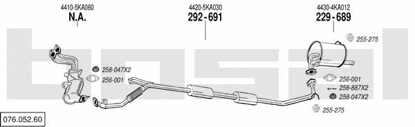 Bosal 076.052.60 Exhaust system 07605260