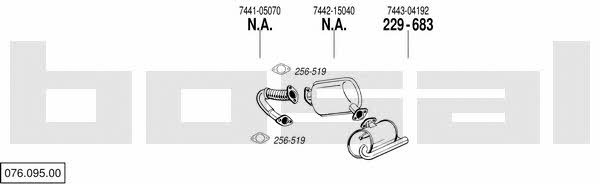  076.095.00 Exhaust system 07609500