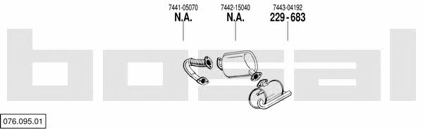 07609501 Bosal Exhaust system