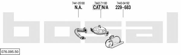 07609550 Bosal Exhaust system