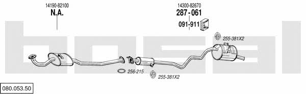  080.053.50 Exhaust system 08005350