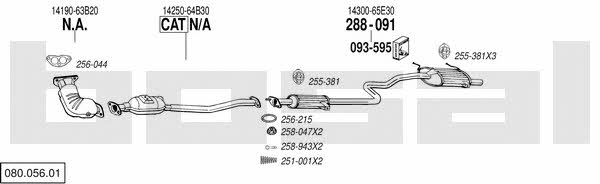 08005601 Bosal Exhaust system