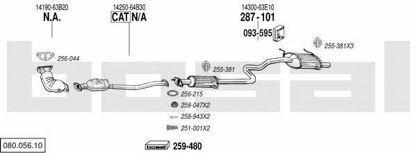 08005610 Bosal Exhaust system