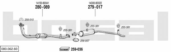  080.062.60 Exhaust system 08006260