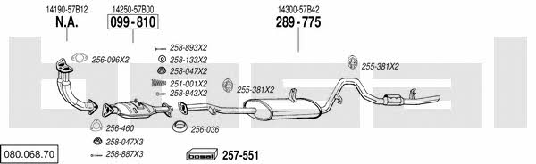  080.068.70 Exhaust system 08006870