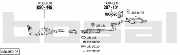08095003 Bosal Exhaust system