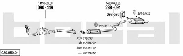 08095004 Bosal Exhaust system