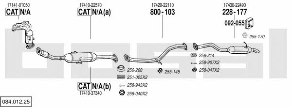 08401225 Bosal Exhaust system