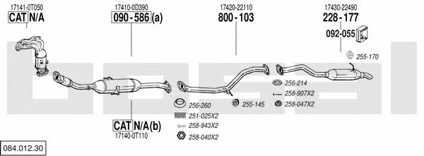 08401230 Bosal Exhaust system