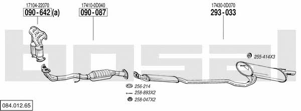  084.012.65 Exhaust system 08401265