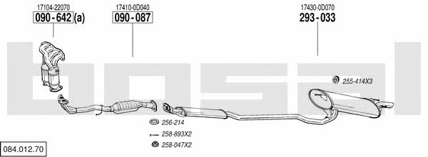  084.012.70 Exhaust system 08401270