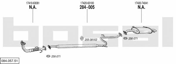  084.057.51 Exhaust system 08405751