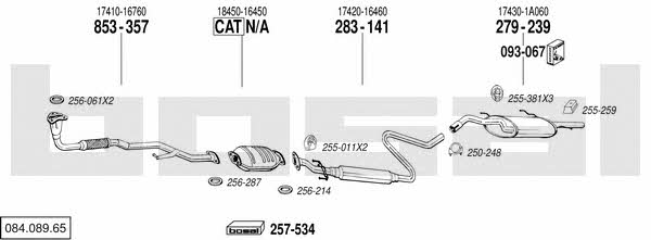  084.089.65 Exhaust system 08408965