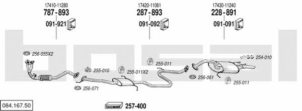  084.167.50 Exhaust system 08416750