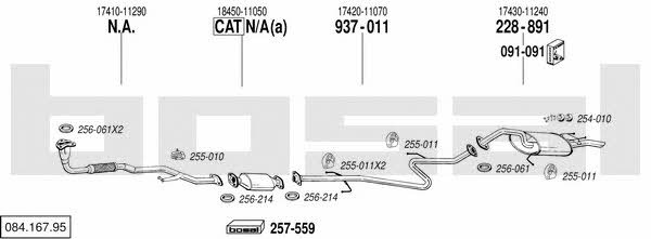  084.167.95 Exhaust system 08416795