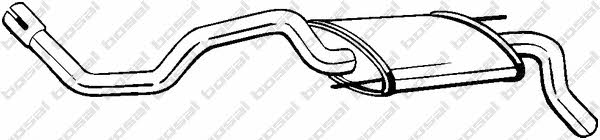 Rear exhaust silencer Volkswagen Polo: 233605 Bosal End Silencer