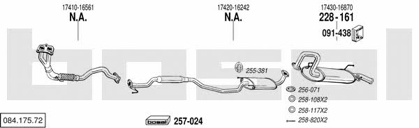 Bosal 084.175.72 Exhaust system 08417572