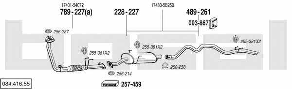  084.416.55 Exhaust system 08441655