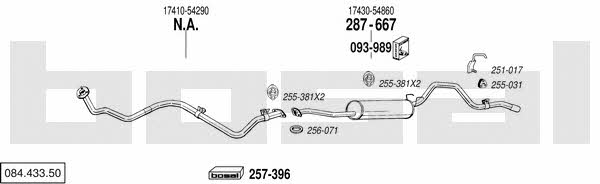 Bosal 084.433.50 Exhaust system 08443350