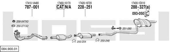  084.900.01 Exhaust system 08490001