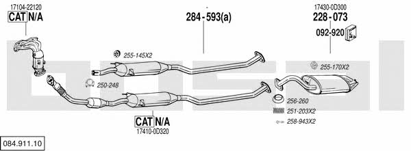 08491110 Bosal Exhaust system