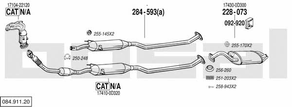 08491120 Bosal Exhaust system