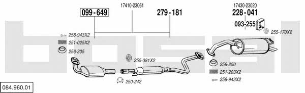  084.960.01 Exhaust system 08496001