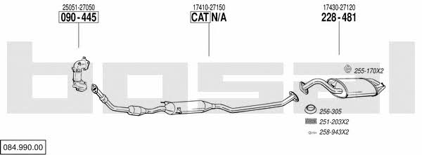 08499000 Bosal Exhaust system
