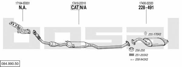 08499050 Bosal Exhaust system