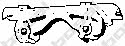 Exhaust hanger Fiat Stilo: 255417 Bosal Exhaust mounting pad