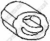 Exhaust hanger Opel: 255919 Bosal Exhaust mounting pad