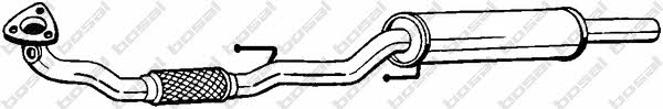 Exhaust middle box Volkswagen FOX: 280413 Bosal Resonator