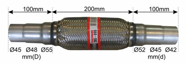 Bosal 265-005 Corrugated pipe 265005