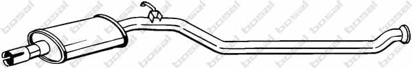 Exhaust middle box Peugeot 206: 284621 Bosal Central silencer
