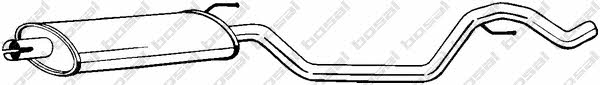 Central silencer Opel Vectra C: 286099 Bosal Central silencer