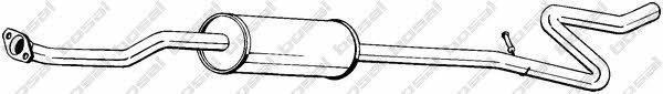 Exhaust middle box Citroen: 287089 Bosal Central silencer