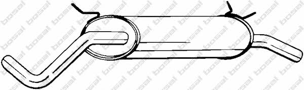 Rear silencer Renault Megane: 200229 Bosal End Silencer
