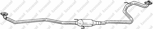 Central silencer Toyota Yaris: 293043 Bosal Central silencer