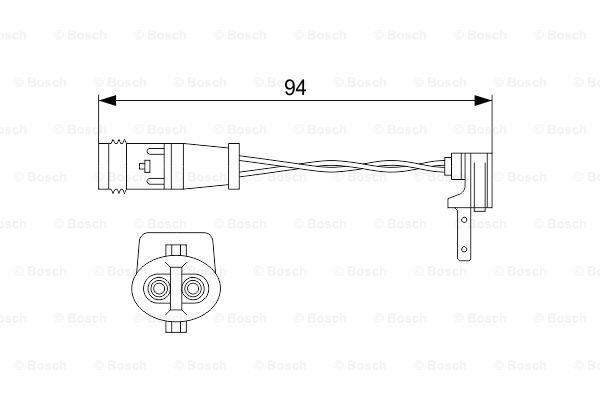 Brake pad wear sensor Bosch 1 987 474 553