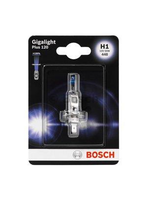 Halogen lamp Bosch Gigalight Plus 120 12V H1 55W +120% Bosch 1 987 301 108