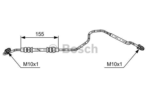 Bosch 1 987 481 650 Brake Hose 1987481650