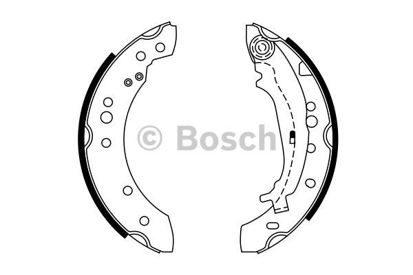 Brake shoe set Bosch 0 986 487 746