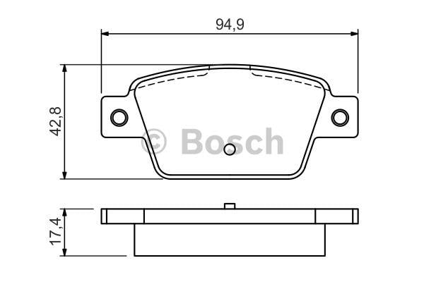 Bosch Brake pad set – price 119 PLN