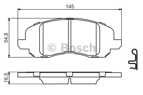 Bosch Brake pad set – price [object Object] PLN