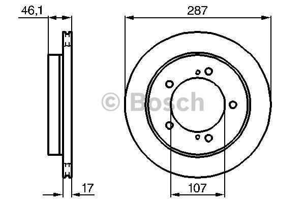 Bosch Front vented brake disc – price [object Object] PLN