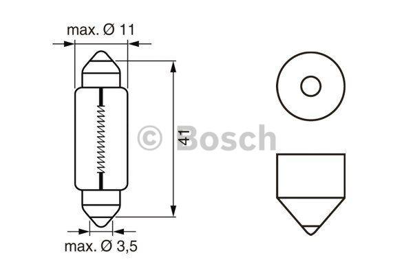 Bosch Glow bulb C10W 12V 10W – price 4 PLN