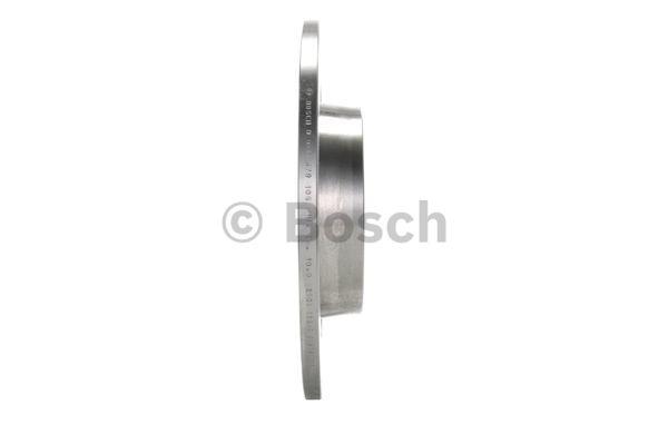 Rear brake disc, non-ventilated Bosch 0 986 479 106