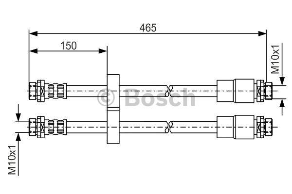 Brake Hose Bosch 1 987 476 125