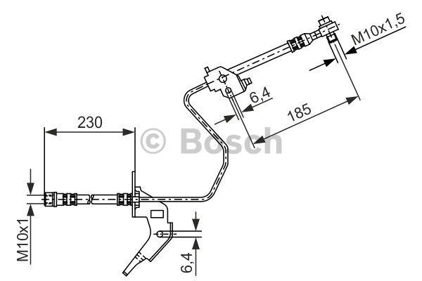 Brake Hose Bosch 1 987 476 199