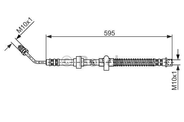 Brake Hose Bosch 1 987 476 372